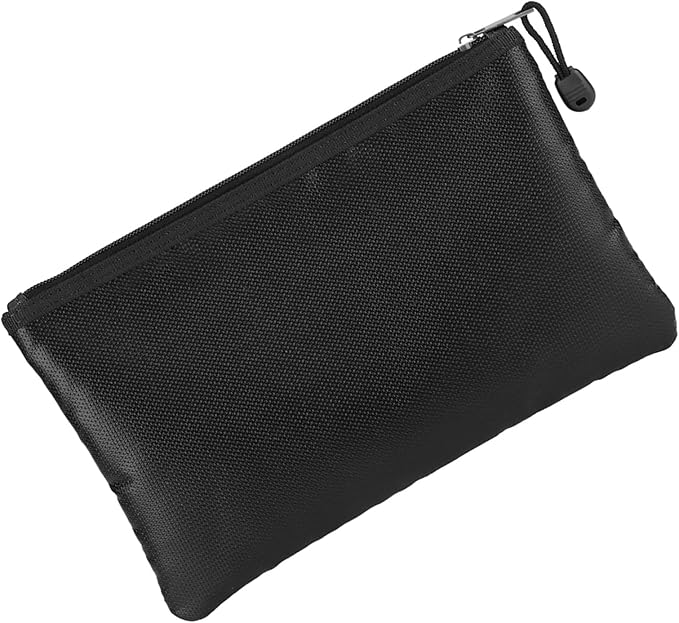 plplaaoo Fire Document Bag Briefcase High Temperature Liquid Silicone Material for Passport Money Laptop Keeping Home Use Black 27x16cm 29x20cm (27 * 16CM) - Image 6
