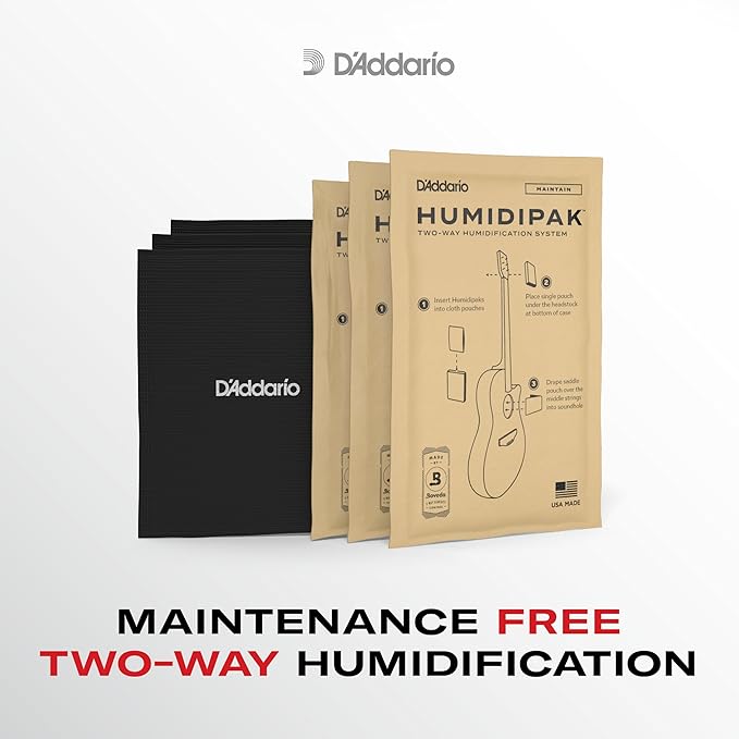 D'Addario Guitar Humidifier System - Humidipak Maintain Kit - Automatic Humidity Control System - Maintenance-Free, Two-Way Humidity Control System For Guitars - Image 4