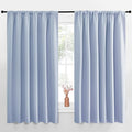 NICETOWN Blackout Curtains for Bedroom, Blackout Curtain Panels, Vintage Blue, 1 Pair, 62 by 63-inch, Window Treatment Energy Saving Thermal Insulated Solid Rod Pocket Blackout Drapes/Draperies by NICETOWN