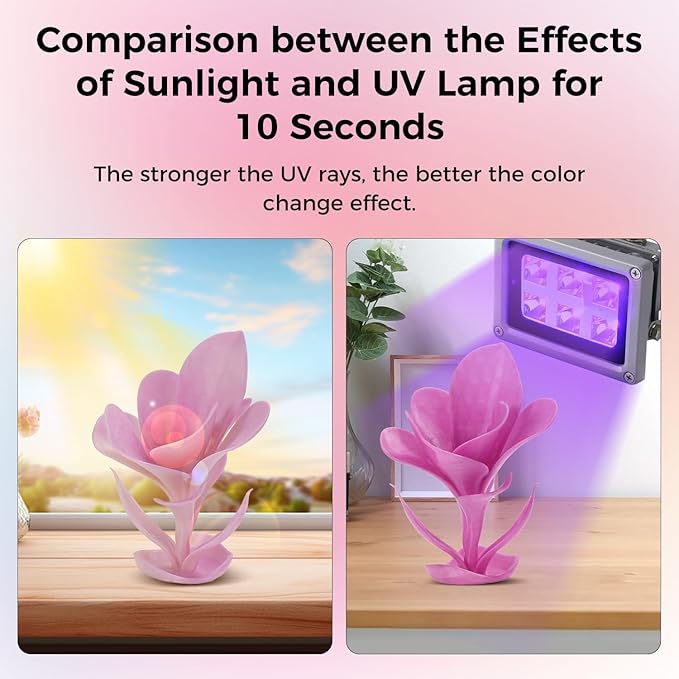 Sovol 3D Printer Photosensitive Filament Single Color Light Change PLA 1kg (2.2 lbs) Spool 3D Printing Materials, Dimensional Accuracy +/- 0.03 mm, 1.75 mm, Light Change Purple - Image 3
