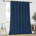 NICETOWN Blackout Patio Curtains 100 x 95 Inches Long for Sliding Door Extral Wide Blackout Curtain Panels Thermal Insulated Room Divider - Grommet Top, 100" W x 95" L, 1 Panel, Moroccan Blue by NICETOWN