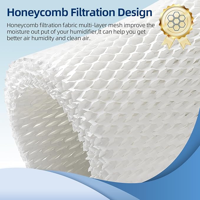 DerBlue 6 Pack Humidifier Replacement Filter Compatible with Canopy Bedside Humidifier and Nursery Humidifier,Wood Pulp & Paper Filter - Image 3