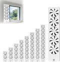 13-53" Vertical Expanding Window Fan for Sliding Windows-Easy Tool-Free Installation, Adjustable Speed with Reversible Airflow, for Household kitchen Humid and Basements Spaces(White,29.5-31.5) by Unknown