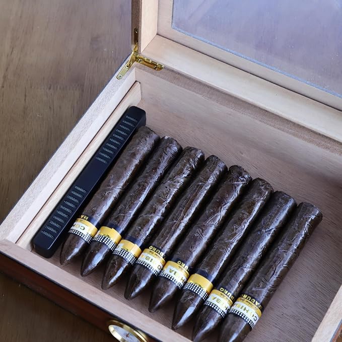 Cigar Humidifier Strips 4 Pack, Low Profile Humidity Control for Humidors & Travel Cases, Reusable and Compact Design(Black) - Image 6