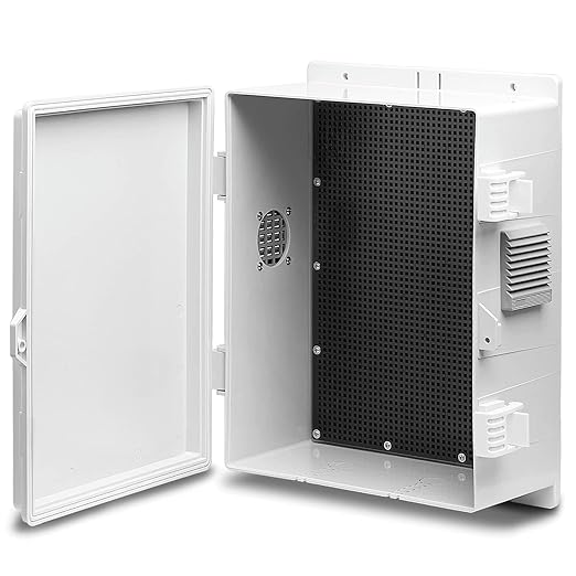 Outdoor Electrical Junction Box, ABS Water Resistant Enclosure with Internal Mounting Panel & Hinged Cover, 9.2" H* 7" L* 4.6" W by Namunanee