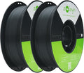 Soleyin Ultra PLA Filament 1.75mm PLA 3D Printer Filament High Speed 30-600mm/s Dimensional Accuracy +/- 0.02mm, 2kg Spool (4.4lbs)-2 Pack Black by Skouphy