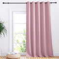 NICETOWN Sliding Door Curtains, Wide Thermal Blackout Patio Door Curtain Panel, Rouge Pink, W70 x L95, Sliding Door Drapes/Draperies with Grommet Top by NICETOWN