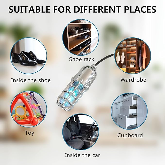 U-V Light Deodorizer Dryer, Electric Foot Warmer, Heater, Warmer, Boot Dryer, Glove Dryer, Dry with Heat Fan, Foldable Design, Quick Drying for Hats Shoes - Image 3
