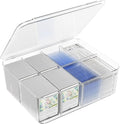 Transparent Trading Card Storage Box-Holds 2000+ Loose Cards-Plastic Card Deck Box for Baseball Cards/for Toploaders/for Graded Card/for MTG/for Magnetic Etc. by sysdmno