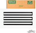 Modern Air Vent Cover 12x6 (Duct Opening) – Aluminum Linear Slot Diffuser, Decorative White HVAC Register with Slim Design for Wall & Ceiling, Quiet & Adjustable Airflow by GREENVENT