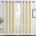 NICETOWN Beige Room Darkening Curtains 78" Long for Boho Farmhouse Home Decoration, Window Treatment Total Privacy Drape Panels for Bedroom Living Room Guest Room (55" Wide, Set of 2) by NICETOWN