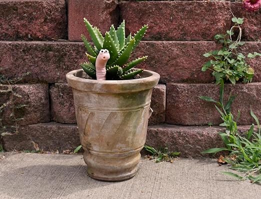 Cute Ceramic Soil Moisture Indicator for Houseplants – Temperature-Sensitive Color Change Worm – Garden Decor for Indoor Pots, Gift for Labor Day - Image 4