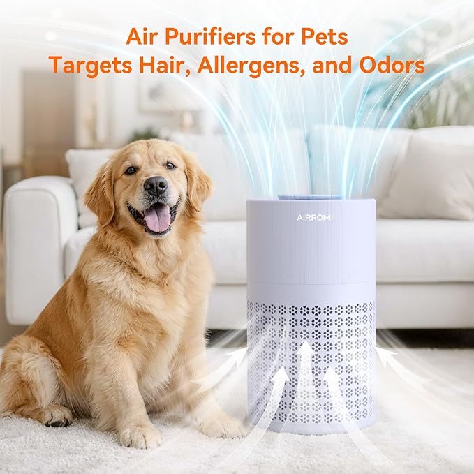 AIRROMI Air Purifier for Bedroom with A2001 Lavender Purple - Image 7