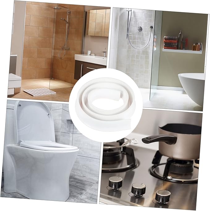 2m Self-adhesive Silicone Water Retaining Strip Sealing Strip for Shower Shower Bathroom Accessories Easy Install - Image 9