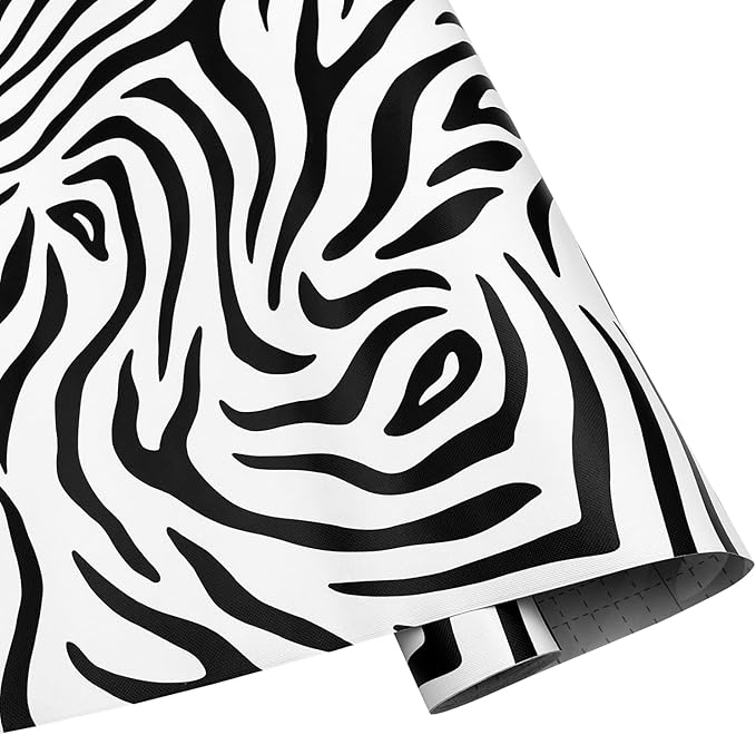 SimpleLife4U Self Adhesive Furniture Protect Paper Moisture Proof Shelf Liner 300cm,Zebra Stripe Valentine's Day Gift by Unknown