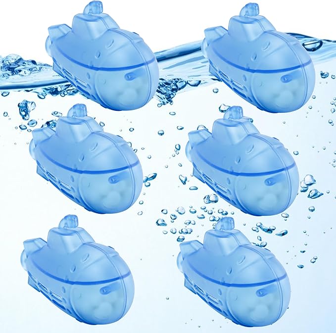 puxyblue  Upgraded 6-Pack Humidifier Tank Cleaner Blue Small Submarine Fit for Most Humidifiers and Fish Tanks, Purifies Water, Prevents Hard Water Build Up, Eliminates White Dust - Image 8