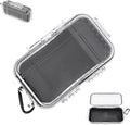 VINGVO Shockproof Storage Case, IP67 Airtight Dry Box Container for Outdoor Camping Boating EDC Gear - Compact Carry Box (7.5x4.7x2in, Transparent) by VINGVO