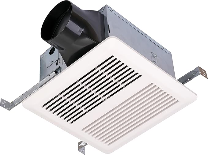 SNP100 | 100 CFM | 0.8 Sone | Energy Star Certified | No Attic Access Required | Bathroom Ventilation Exhaust Extractor Fan by KAZEAPPLIANCE