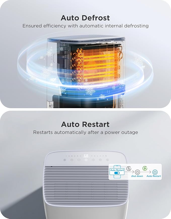 GoveeLife Dehumidifier for Home 4,500 Sq. Ft. 50 to 137 Pint with Pump, Drain Hose, Smart Dehumidifier for Basement with Humidity Control, Auto Shut Off/Defrost, 5 Modes, Bedroom, Bathroom, Garage - Image 5