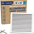 16x14 Inch (Duct Opening) Air Return Vent Cover Decorative – Premium Aluminum AC Vent Cover for Ceiling & Wall, Rustproof Grille, Ideal for Home HVAC Grille, Durable & Easy to Install by ACLAMINAIRE by LAMINAIRE