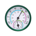 Mini Indoor Thermometer Hygrometer Analog 2 in 1 Temperature Humidity Monitor Gauge for Home, Room, Outdoor, Offices, Display Mechanical (No Battery Needed) (Green-1 Pack, Green-1 Pack) by LayscoPro