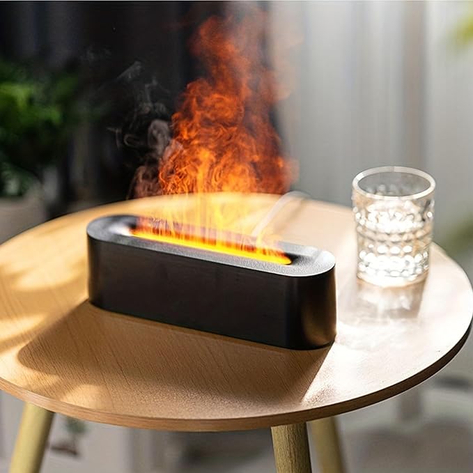 Aromatherapy Essential Oil Diffuser, Timer Off Flame Humidifier, 150ml Capacity, for Yoga, Home, Office, School,White - Image 6