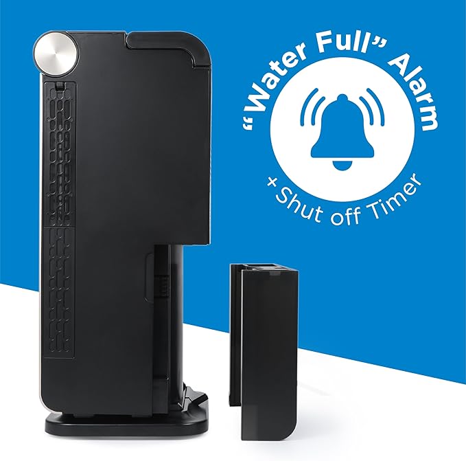 BLACK+DECKER 3-in-1 Personal Portable Air Conditioner, 1000 BTU (ASHRAE 128) Portable Fan & Dehumidifier, Windowless Air Cooler with Electronic Control Panel, LED Display, Timer & Dual Exhaust Hose - Image 6