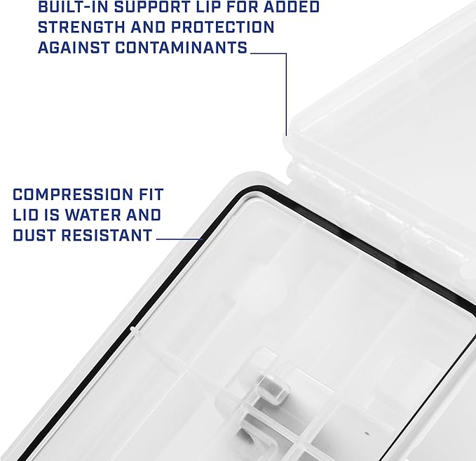 Sheffield 12722 Storage Bins With Lids, 2-Pack Stackable Storage Bins, Made in USA, Lockable and Water-Resistant Containers with Lids, Plastic Containers for Home, Classroom, and Dorm - Image 5