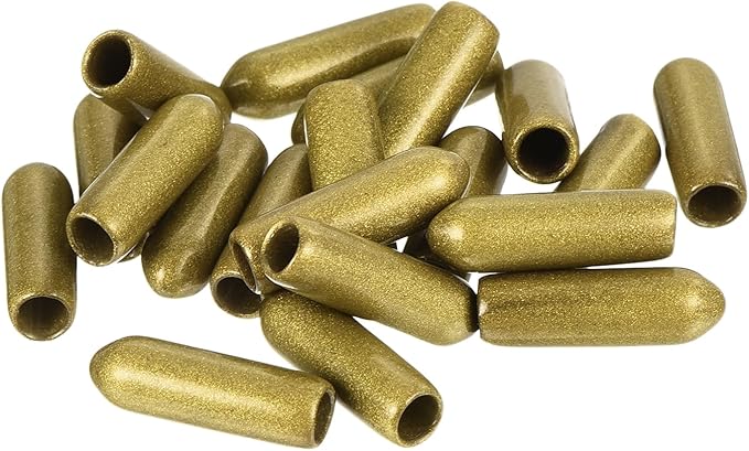 uxcell 20pcs Rubber End Caps 4mm ID Vinyl Round Tube Bolt Cap Cover Thread Protectors Gold - Image 4