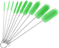 CiaraQ Bottle Cleaning Brushes, 8 Inch Nylon Tube Brush Set, Cleaner for Narrow Neck Bottles Cups with Hook, Set of 10pcs. by CiaraQ