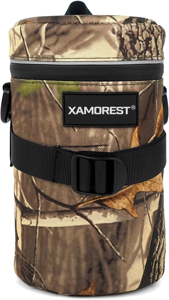 Camera Lens Case Lens Bag Compatible (4.13" x 7.28"(Nylon, Leaf)) - Image 2