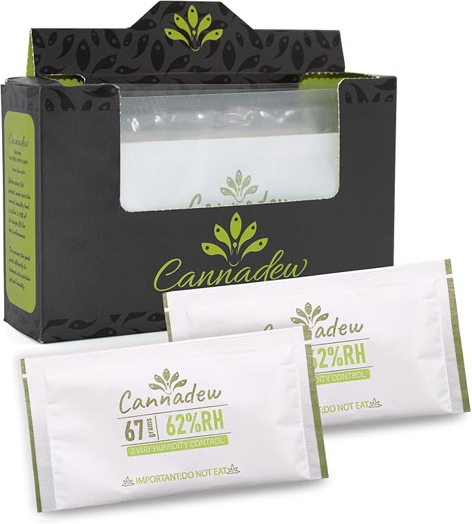62% Two-Way Humidity Control Packets, 67g (10 Pack) – Moisture Absorbers & Hydration Packets for Storage by CannadewLLC