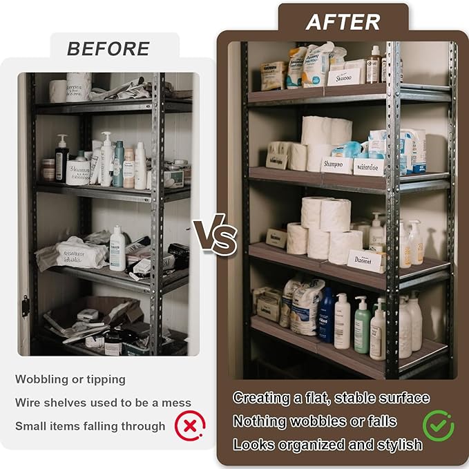 5PCS Wire Shelf Covers for Pantry, 33 X 12 in PVC Wire Rack Covers for Shelves, Preventing Leakage of Items & Removable, Closet, Kitchen - Image 2