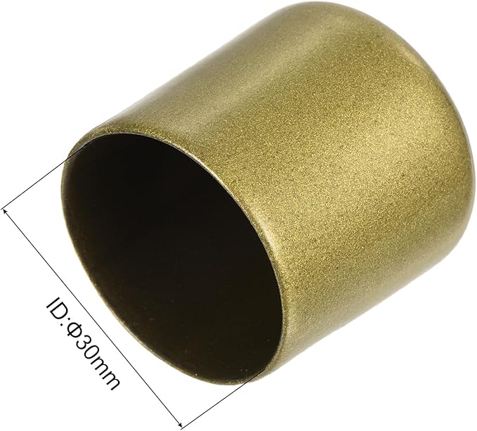 uxcell 20pcs Rubber End Caps 30mm ID Vinyl Round Tube Bolt Cap Cover Thread Protectors Gold - Image 3