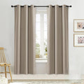NICETOWN Blackout Curtain Blind for Bedroom, Single Panel, W34 x L72 inches, Taupe, Thermal Insulated Grommet Blackout Room Darkening Drape/Drapery by NICETOWN