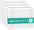9 x 11 x 1 MERV 13 Replacement Dehumidifier Filter Compatible with Santa Fe Compact70, Ultra70, Element, Compact2, UA 65H dehumidifier Models, Upgraded, 4 Pack by Pelano