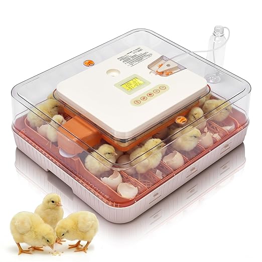 Winado Incubators for Hatching Eggs, 56 Egg Incubator with Automatic Egg Turning, Temperature & Humidity Control, Egg Candler, Automatic Water Filling and Day Counter for Eggs Hatching by Winado