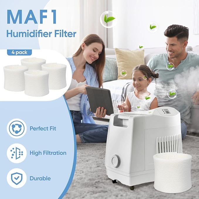 4 Pack MAF1 Humidifier Wicking Filters Compatible with AIRCARE & MoistAIR & Kenmore Essick Air MAF1, Fits humidifier Model Numbers MA0950, MA1200, MA1201, MA09500, MA12000, MA12001, MA12010 - Image 5