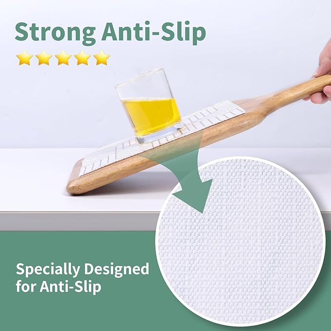 Shelf Liners for Kitchen Cabinets 17.5in x 30FT Non Adhesive Cabinet Liner Strong Non-Slip Thickened Gold Geometric Drawer Liner Easy to Clean for Shelf Cabinet with Knife and Tape Measure - Image 5