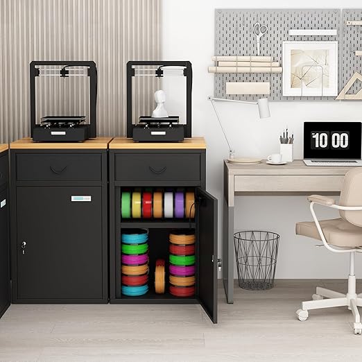 Dual-Door Dry Cabinet Holds 40 Rolls for 3D Printers, 180L Dehumidifying Filament Storage Cabinet, Industrial-Grade Organizer for PLA/ABS/TPU/Nylon, with Stand & Airtight Humidity Control - Image 6