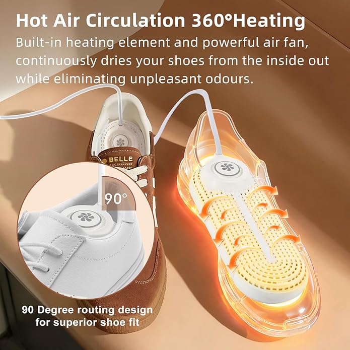Electric Boot Dryer, Shoe Warmer with IC Controller, Footwear Travel Dryers Silent with 3/6/9 Hours Timer - Image 4
