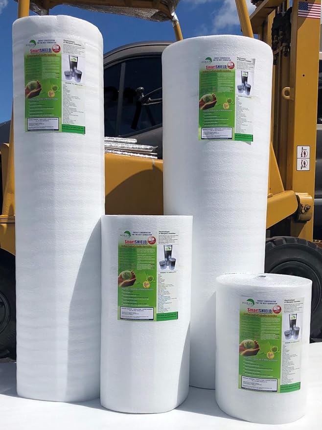 SmartSHIELD -3mm 16"x50ft Reflective Insulation roll, Foam Core Radiant Barrier, Thermal Insulation Shield - Engineered Foil/White Film - Image 7