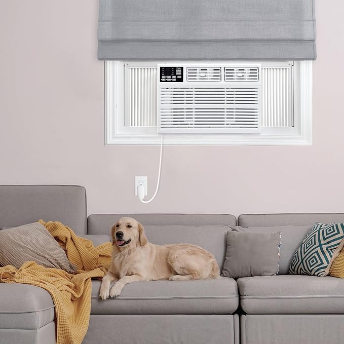 Whirlpool 12,000 BTU 115V Window-Mounted Air Conditioner with Remote Control, Window AC for Rooms up to 550 Sq.Ft, LCD Display, Auto-Restart, 24H Timer, White - Image 2