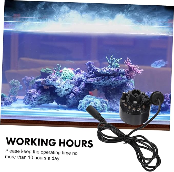 Fog Maker with Light Mist Effect Ultrasonic Atomizing Head for Fish Tank Rockery Aquarium Indoor Garden Bonsai Decor Low Noise Machine - Image 8