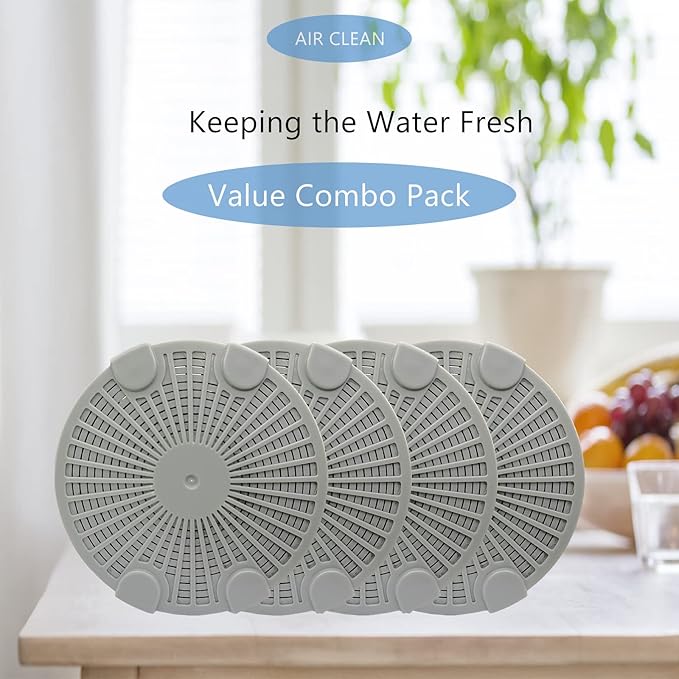 A200 Humidifier Filter with Activated Carbon Compatible with BONECO & AIR-O-Swiss Ultrasonic Humidifier, 4 Pack Gray - Image 8