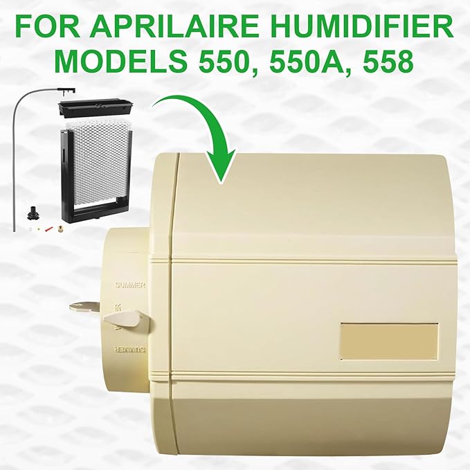 4793 Humidifier Maintenance Kit for AprilAire Whole-House Humidifier 550 558 550A with Water Panel Model No. 10 Humidifier Replacement Filter - Image 6
