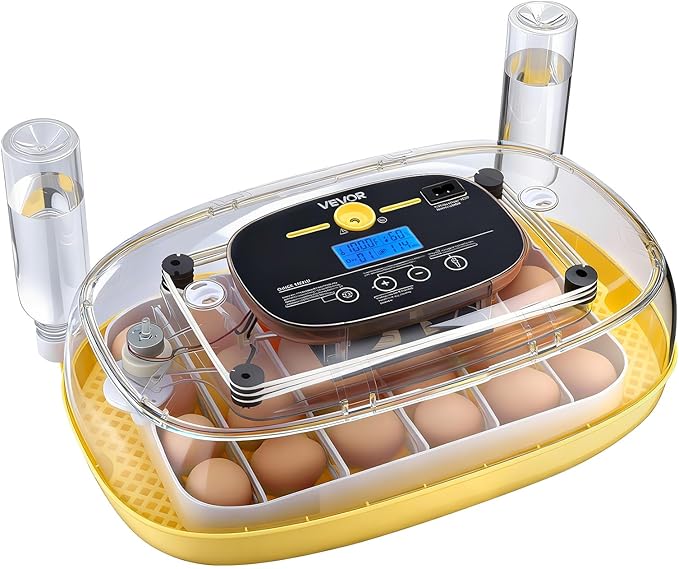 VEVOR 24 Egg Incubator, Automatic Egg Turner with LED Candler, Temperature & Humidity Control, 360° View Clear Window, Auto Water Refill, Poultry Eggs Incubators for Hatching Chicks Ducks Goose Quail - Image 11