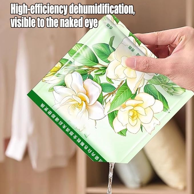Closet Moisture Absorbers - Dehumidifier Bags Hangable - Odor Eliminator Bags for Closet Shoe Cabinet, Scented Dehumidification Packs - Image 2