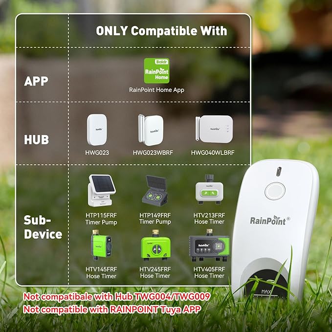 RainPoint 3-in-1 APP Remote Monitoring WiFi Soil Moisture Meter for Plants Indoor/Outdoor,IP66 Waterproof Sensor Only Can Not Use Alone,Smart Wireless Temperature Sunlight Hygrometer - Image 9