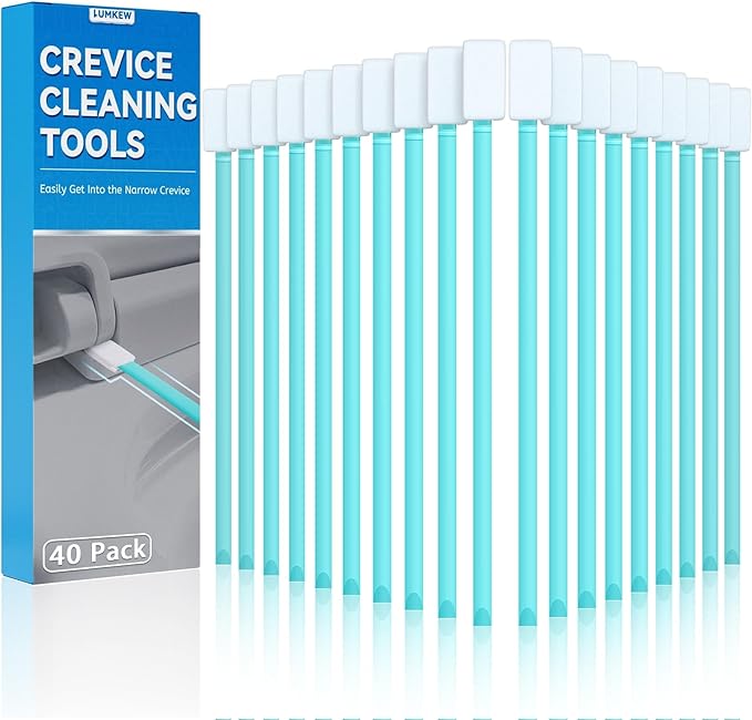 40pcs Crevice Cleaning Brush Tool, Disposable Toilet Brush for Toilet Seat Gaps, Crack and Crevice Cleaner Tools, Blue - Image 6